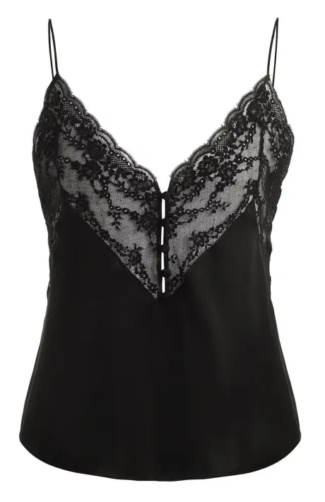 SAINT LAURENT Шелковый топ