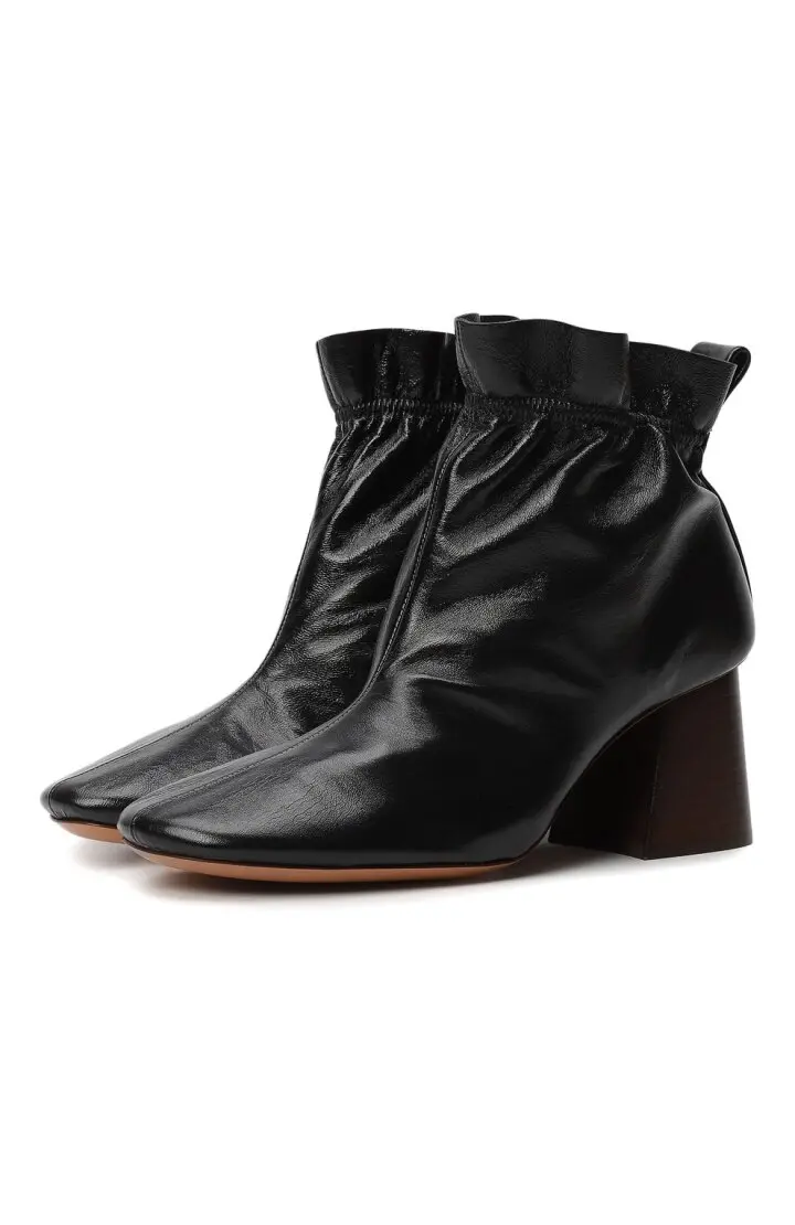 CELINE Ботильоны женские, лаковая кожа