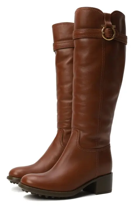 Salvatore Ferragamo Сапоги женские на меху