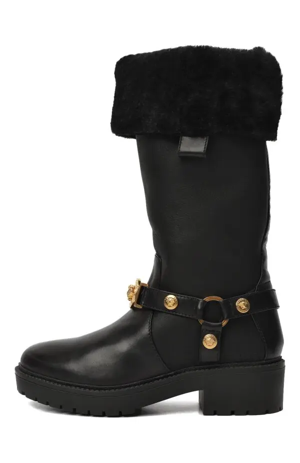 VERSACE Сапоги женские, кожа мех