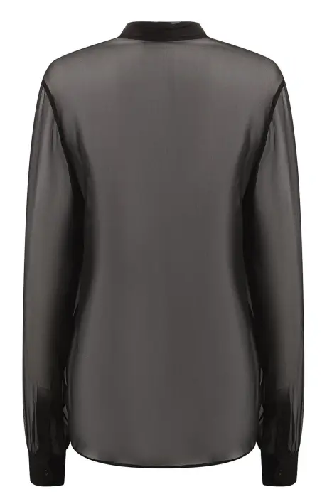 SAINT LAURENT Рубашка женская с бантом