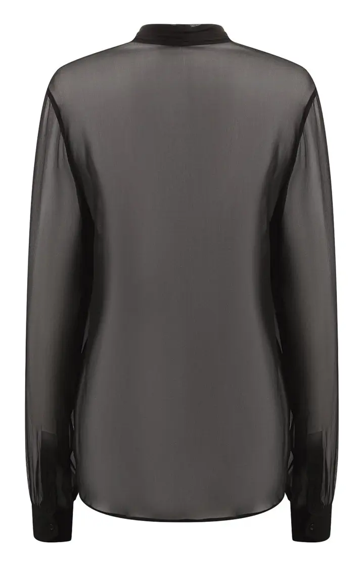 SAINT LAURENT Рубашка женская с бантом
