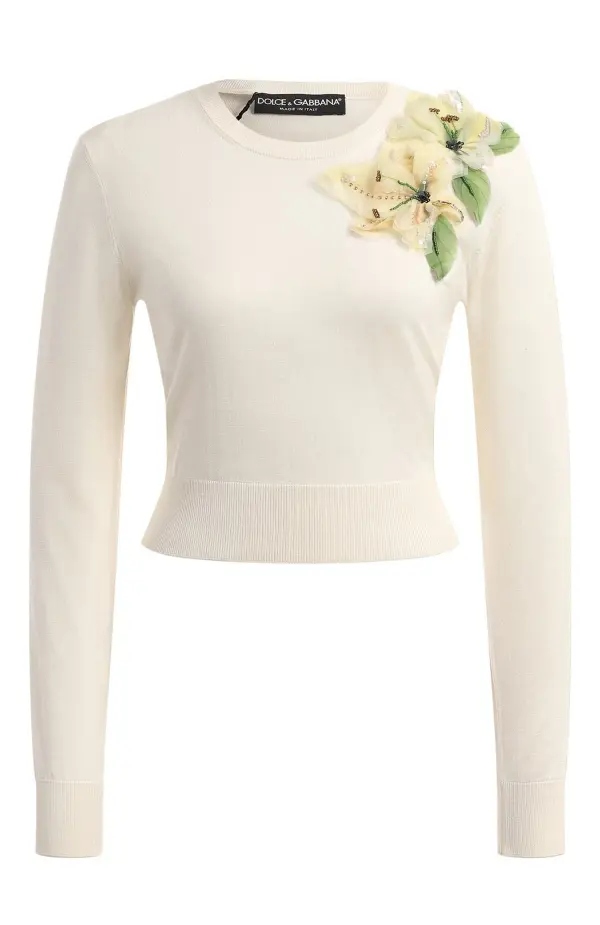 DOLCE & GABBANA Шелковый пуловер женский
