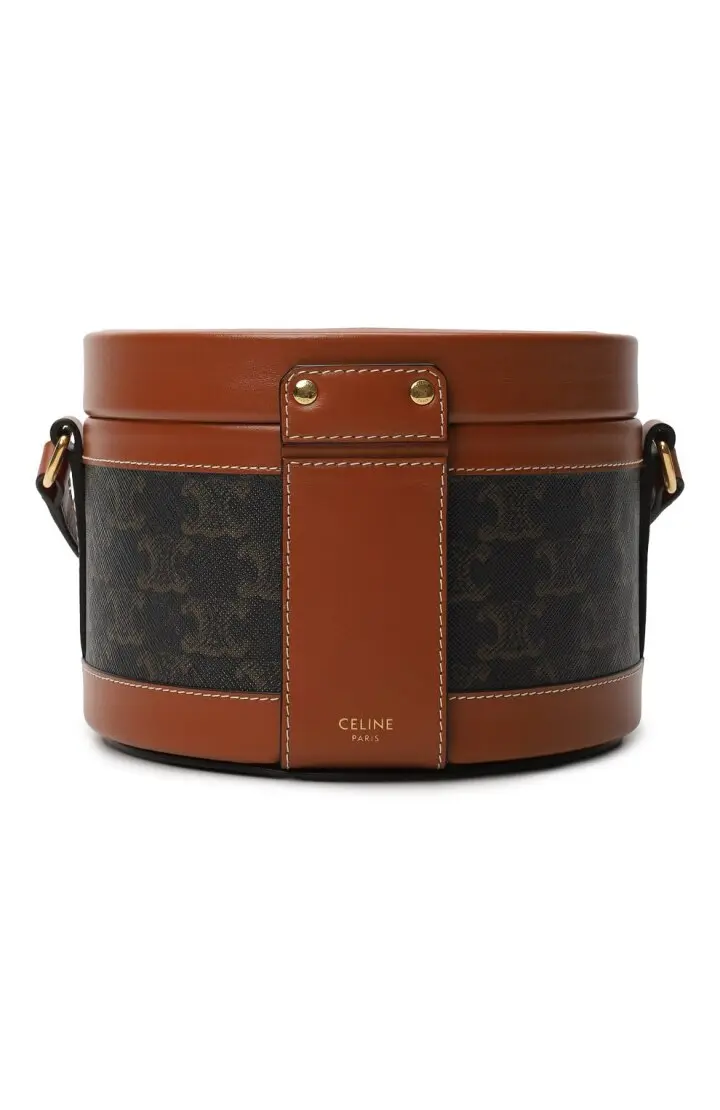 CELINE СУМКА СРЕДНЕГО РАЗМЕРА ИЗ ПАРУСИНЫ И ТЕЛЯЧЬЕЙ КОЖИ
