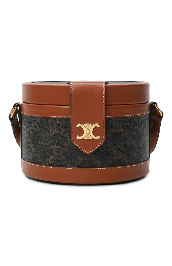 CELINE СУМКА СРЕДНЕГО РАЗМЕРА ИЗ ПАРУСИНЫ И ТЕЛЯЧЬЕЙ КОЖИ