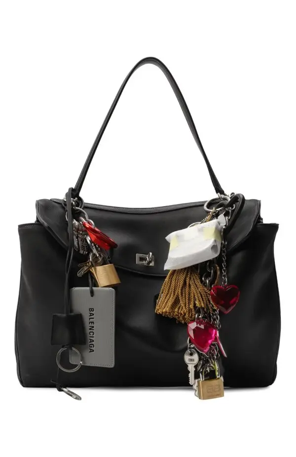 BALENCIAGA Сумка женская с декоративными подвесками