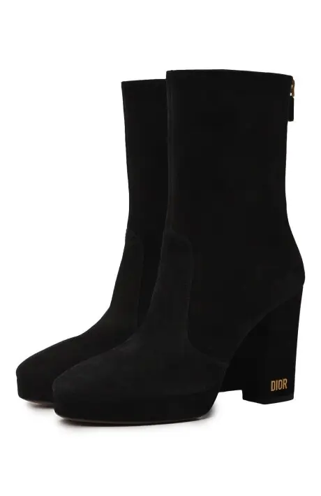 Christian Dior Ботинки велюровая кожа теренка