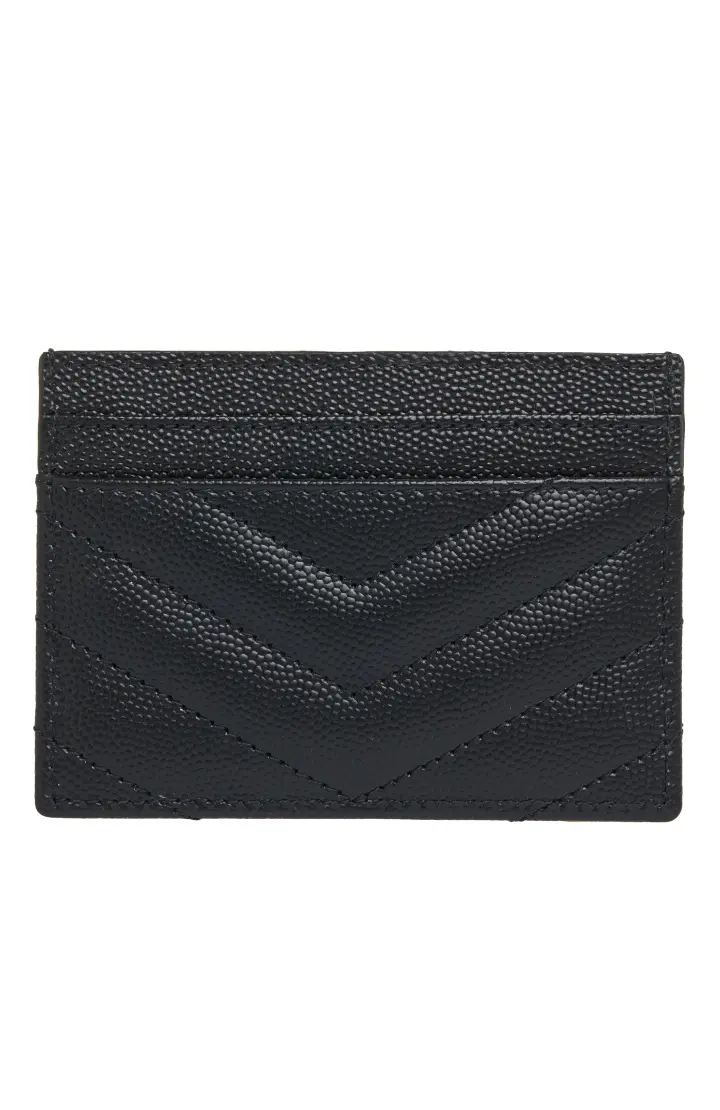  Картхолдер женский, серебряная монограмма