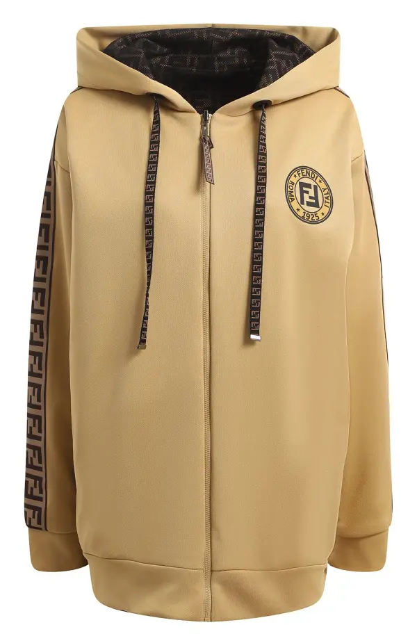 FENDI Двусторонний свитшот на молнии