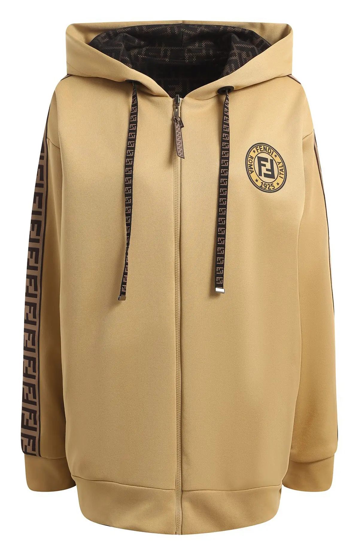 FENDI Двусторонний свитшот на молнии