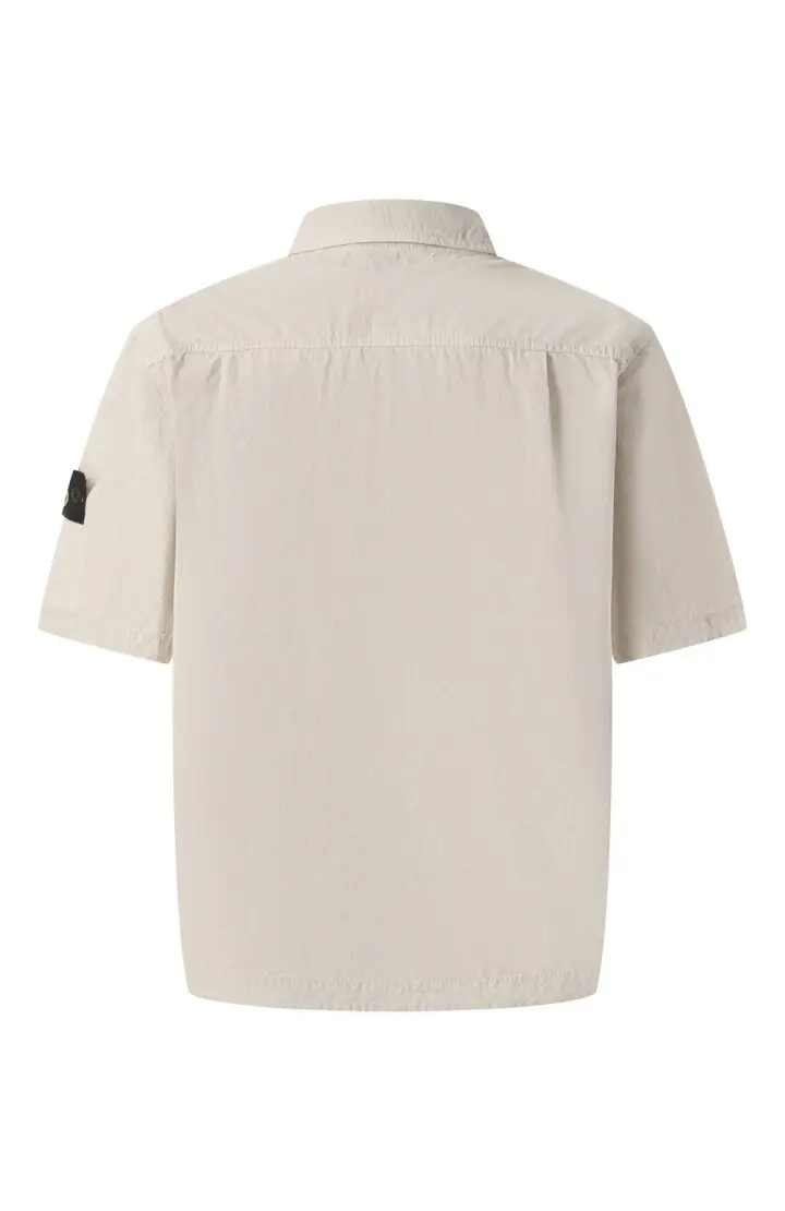 STONE ISLAND Рубашка мужская, короткий рукав, карманы
