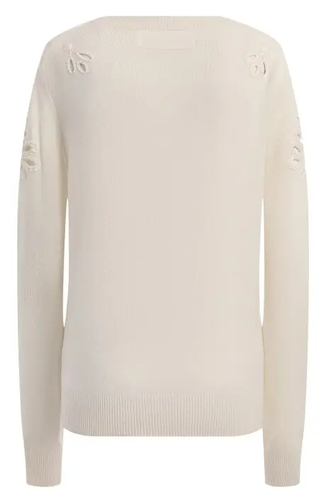 ERMANO Джемпер женский, с английской вышивкой