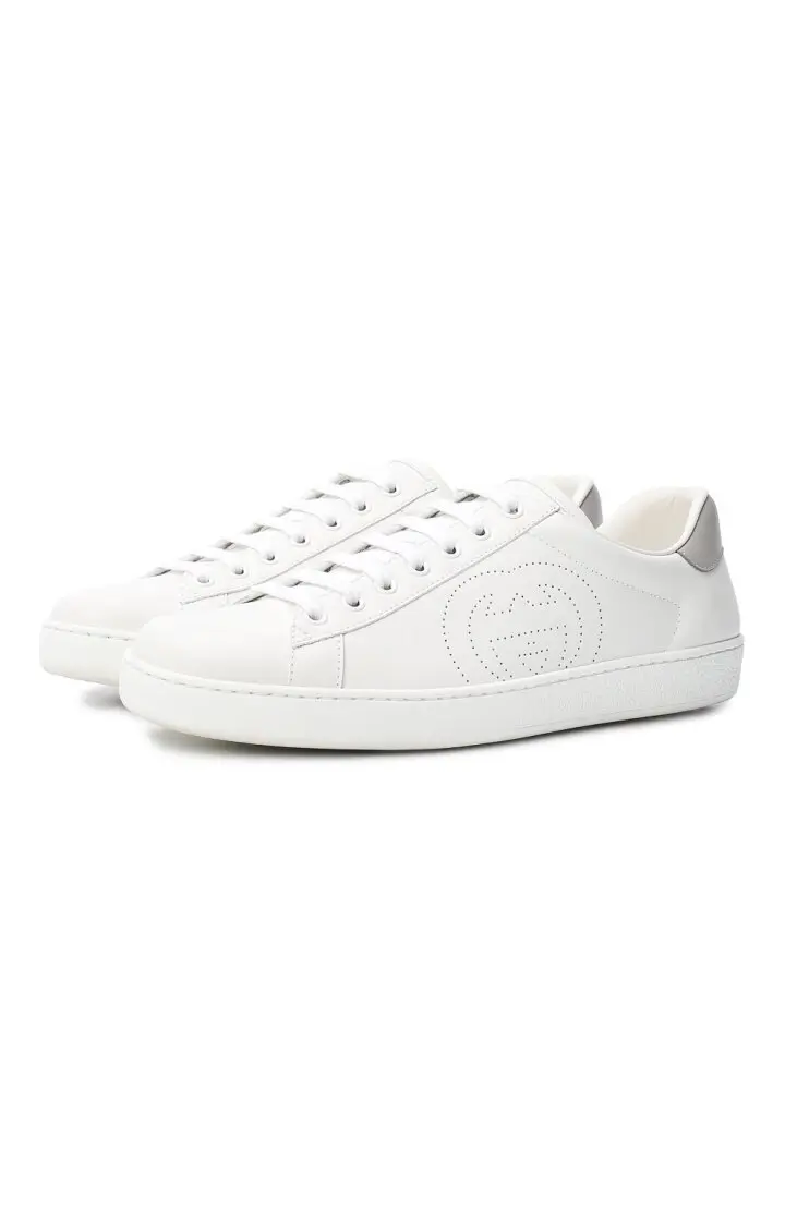  Кожаные кеды