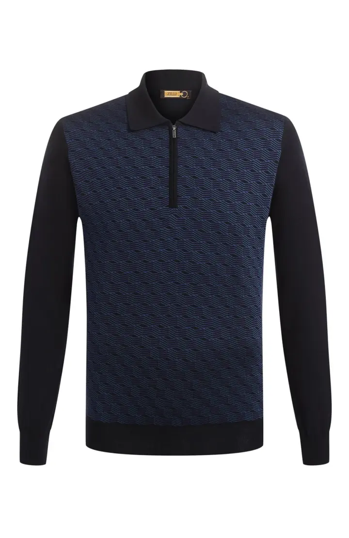 ZILLI Свитер мужской с зипом