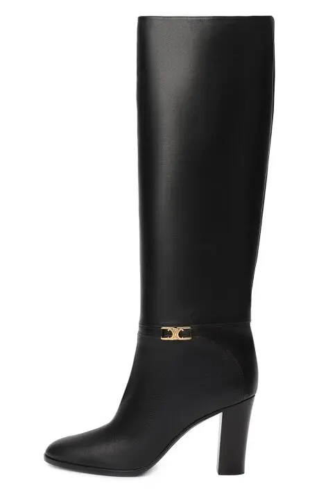 CELINE Сапоги на танкетке из телячьей кожи