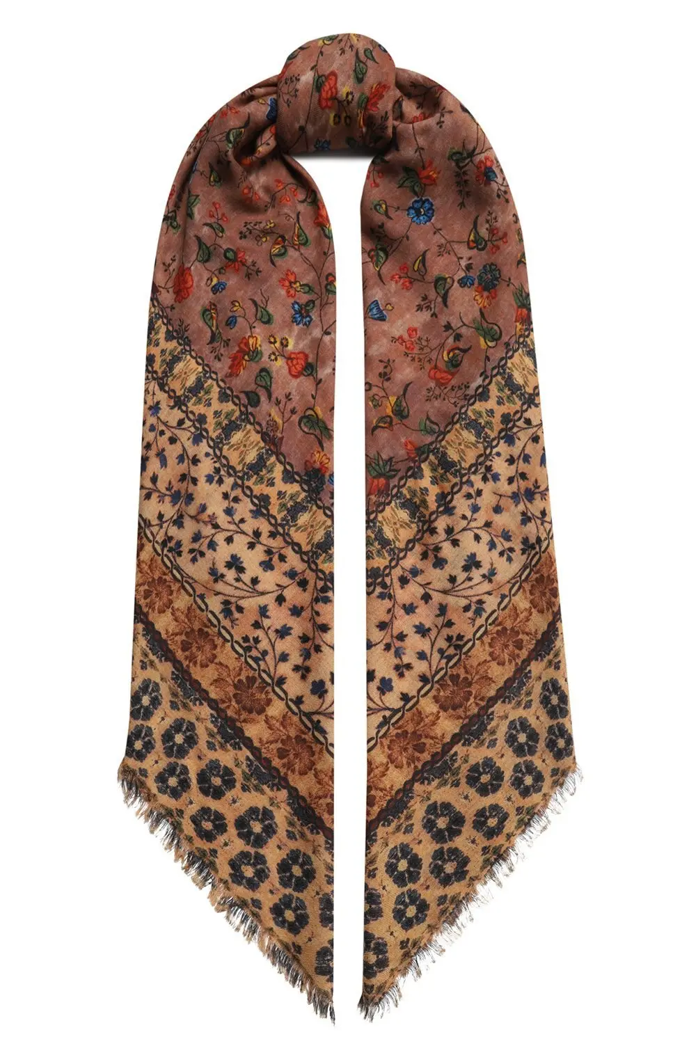 Loro Шарф женский, принт "цветы"