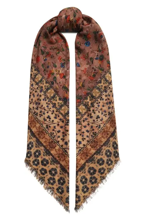 Loro Шарф женский, принт "цветы"