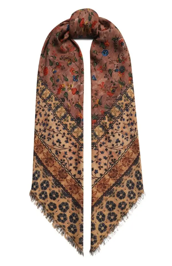 Loro Шарф женский, принт "цветы"