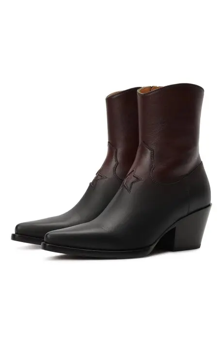 Christian Dior Казачки высокие кожа теленка переход