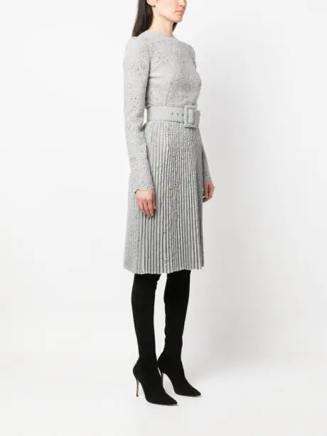 ERMANO Платье кружевное трикотажное, юбка плиссе