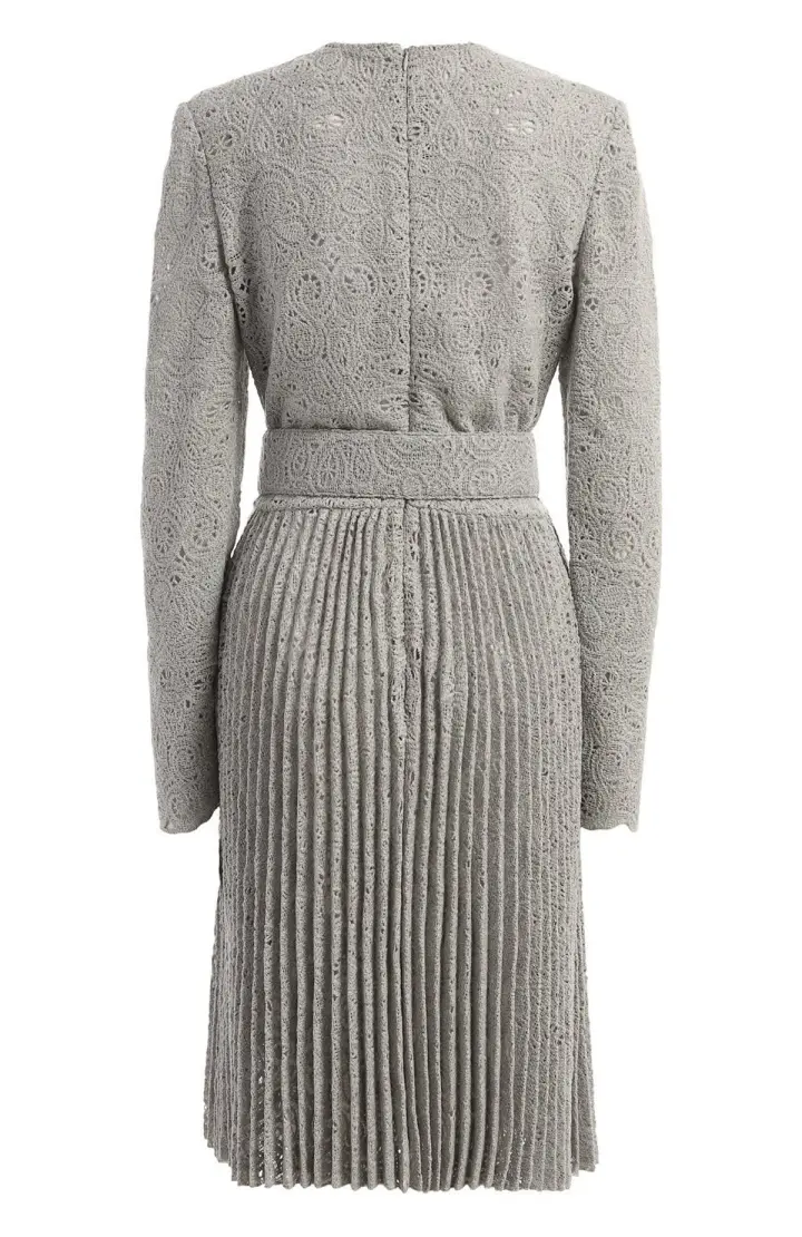 ERMANO Платье кружевное трикотажное, юбка плиссе
