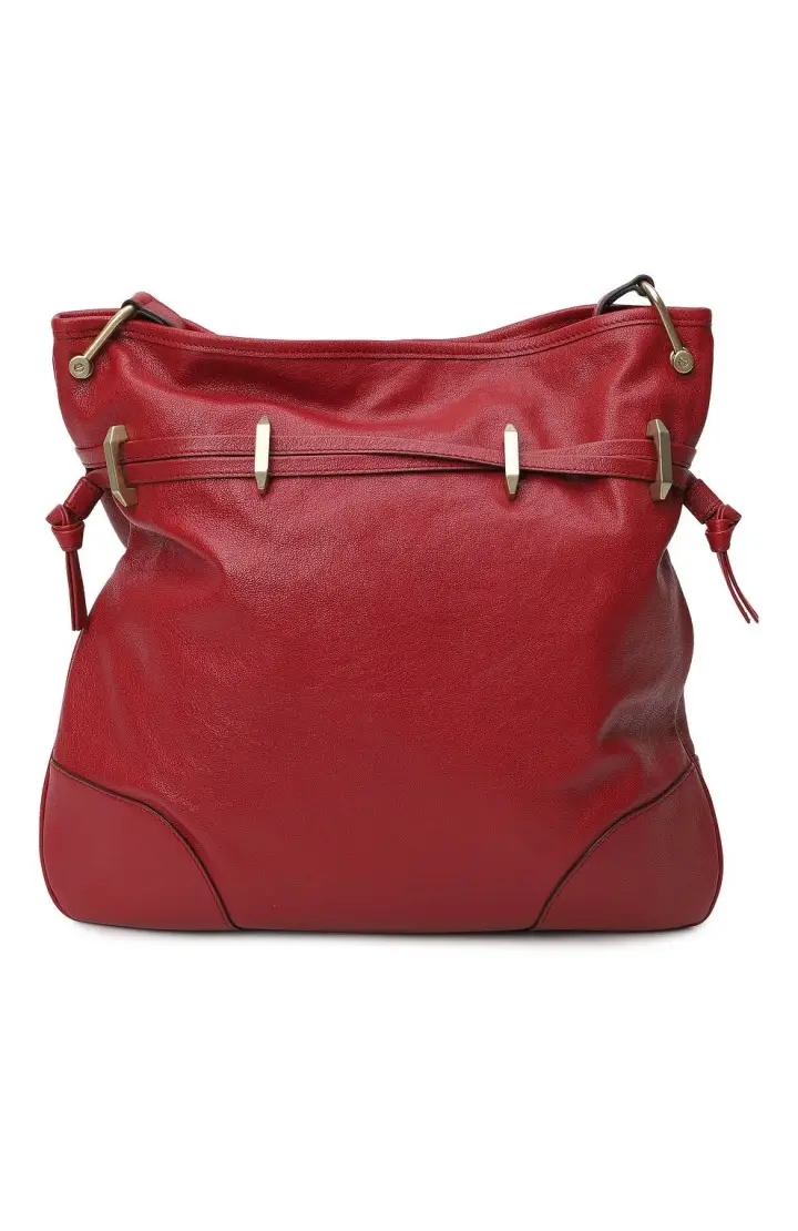 GUCCI Сумка через плечо из кожи с металлической клеммой