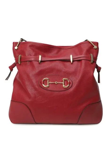 GUCCI Сумка через плечо из кожи с металлической клеммой