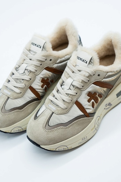 PREMIATA Кроссовки женские, комбинированные, на меху