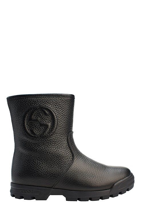 GUCCI JUNIOR Ботинки, кожа /мех/