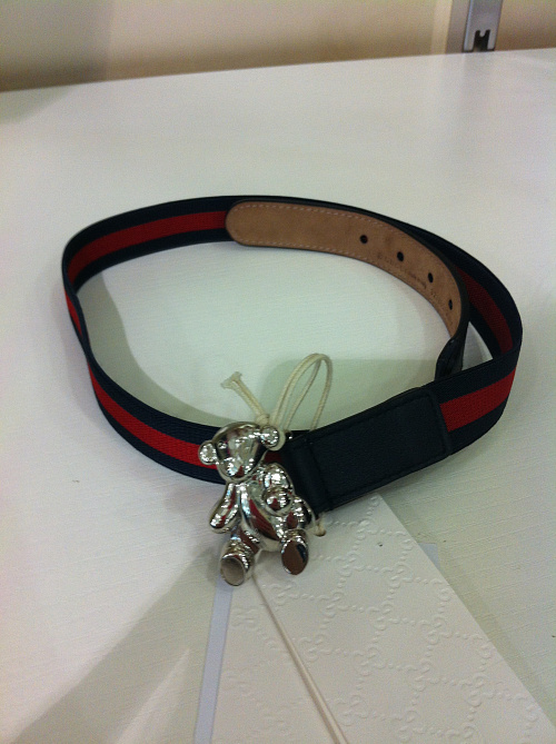 GUCCI JUNIOR Ремень /кожа+резинка/