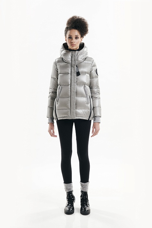 Gianfranco Стеганый женский пуховик с капюшоном