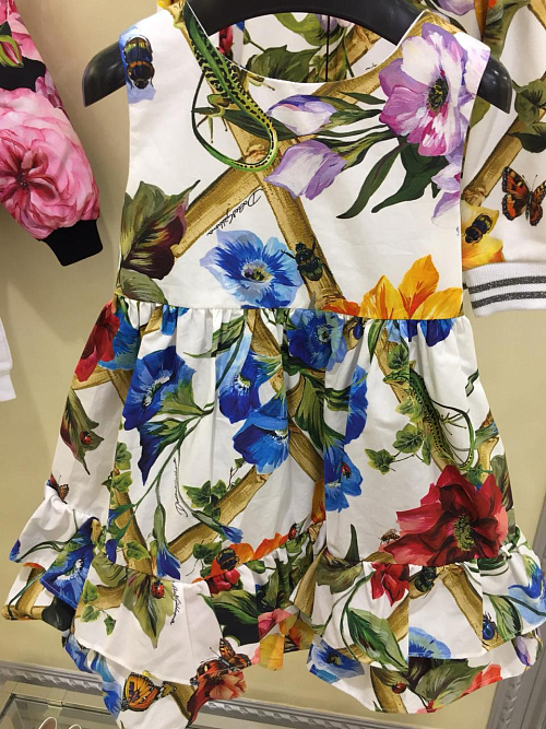 DOLCE & GABBANA Сарафан с шортиками принтовый