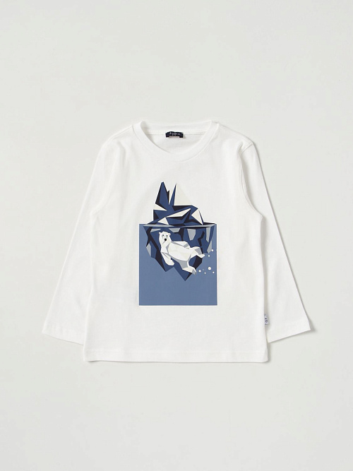 IL GUFO Футболка с длинным рукавом принт "мишка"