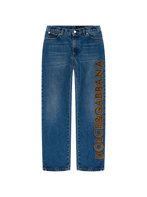 DOLCE & GABBANA Джинсы для мальчика, логотип