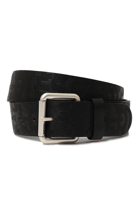 DIESEL Ремень мужской, с перфорированым логотипом