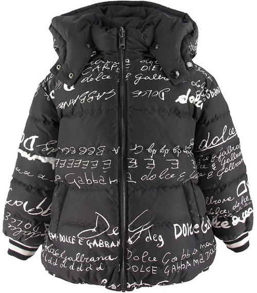 DOLCE & GABBANA Пуховик двусторонний с капюшоном
