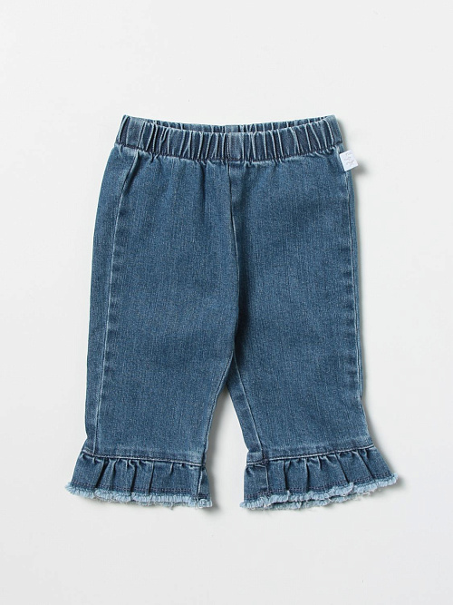 IL GUFO Джинсы с воланом