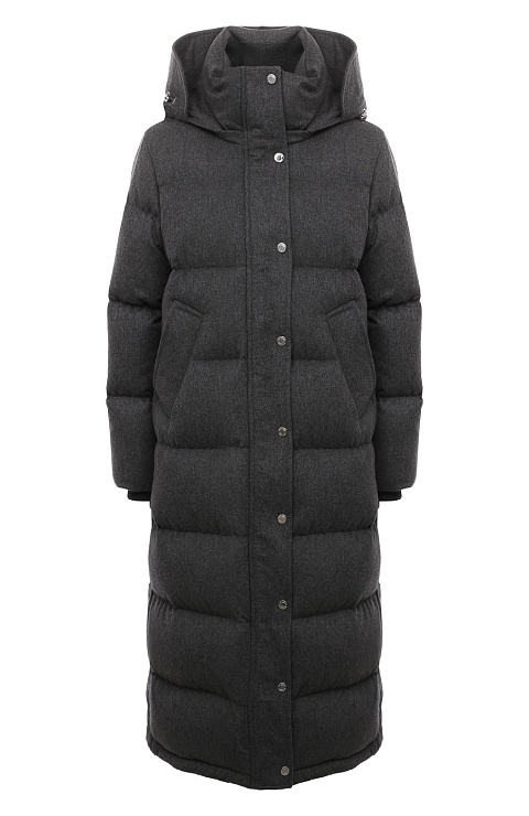 ADDICTED Пуховик женский кашемировый длинный