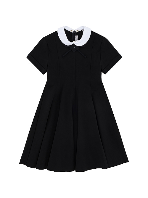 IL GUFO Платье для девочки, белый воротник