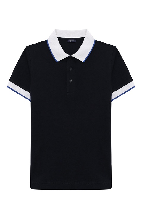 IL GUFO Поло для мальчика, ворот белый