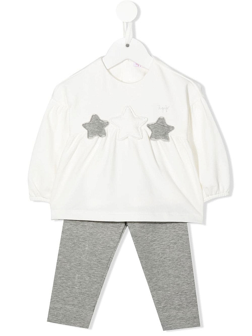 IL GUFO Комплект для девочки брюки+блуза "звездочки"