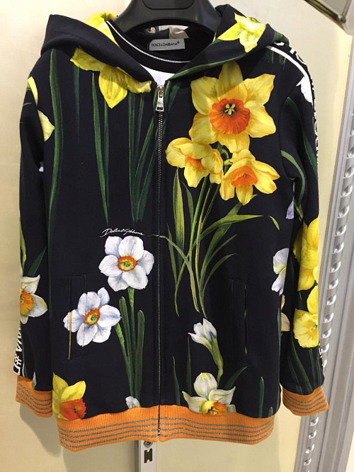 DOLCE & GABBANA Кофта спортивная (цветочный принт)