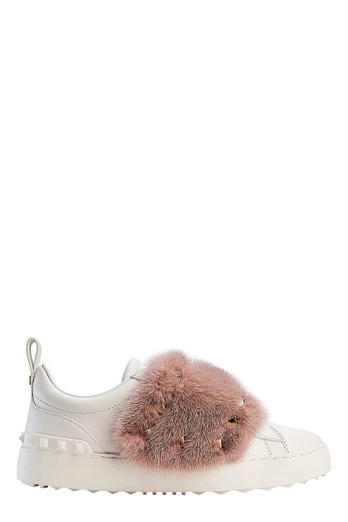 VALENTINO Кроссовки женские, отд из меха норки /ЛУЧШАЯ ЦЕНА/