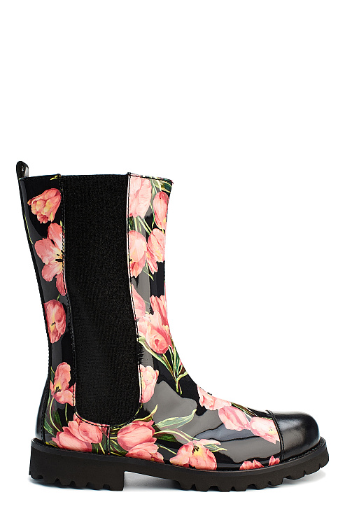 DOLCE & GABBANA Сапоги, мех отд лак