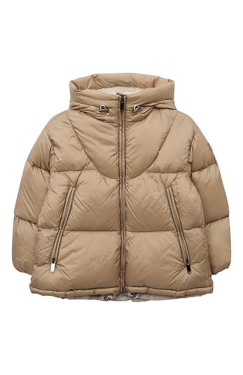 IL GUFO Пуховая куртка для девочки, с капюшоном без меха